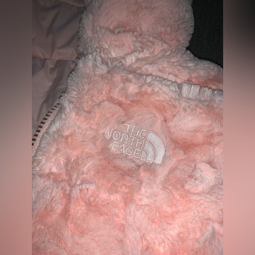 Baby Pink North Face Reversible Jacket